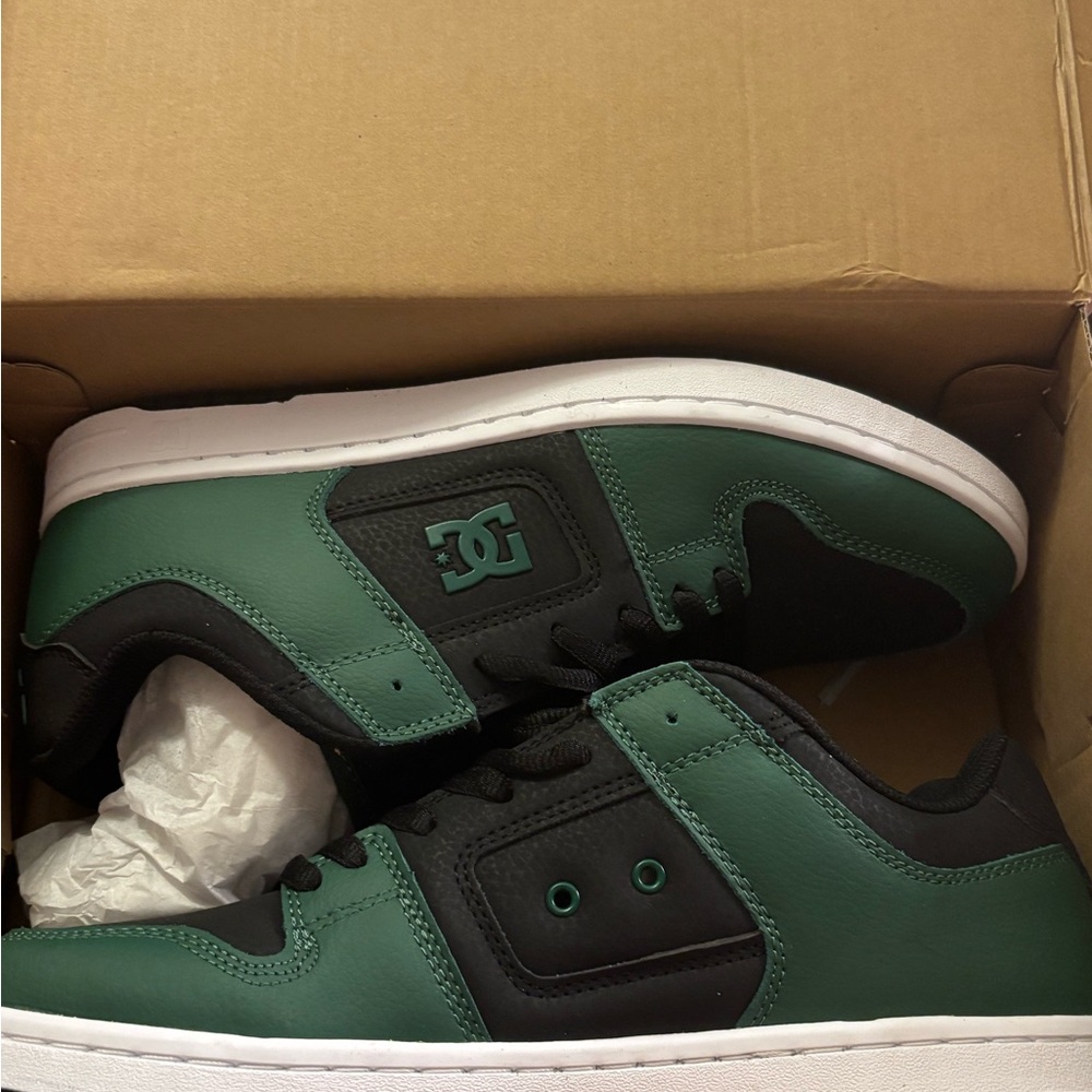 DC Black and Green Skate Shoes